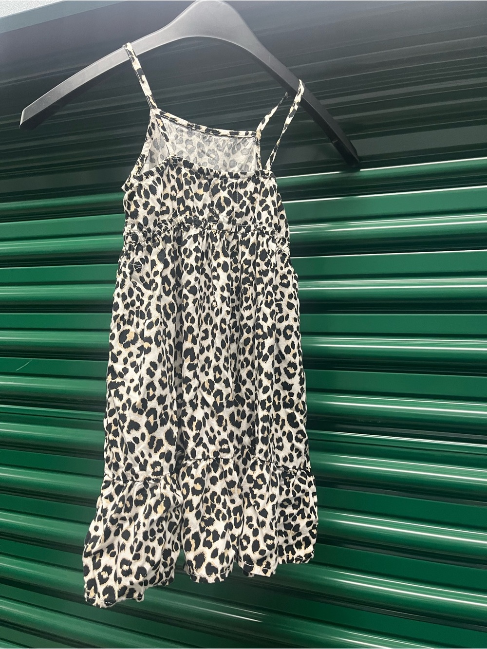 Old Navy Beige and Black Leopard Print Sundress